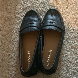 Coach leather loafers